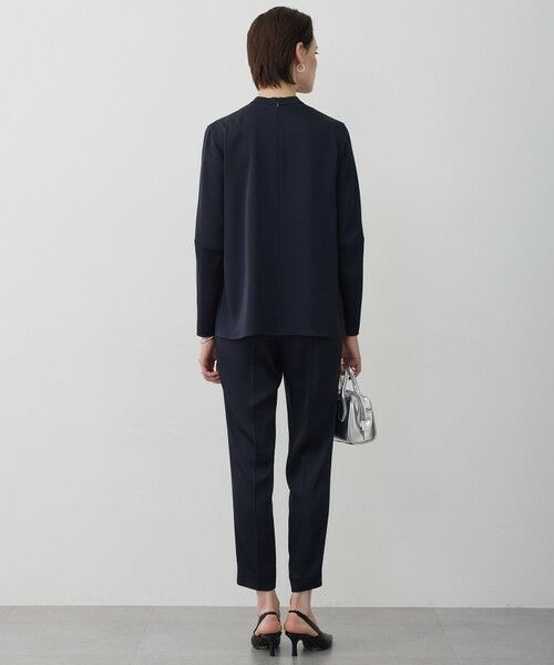 L size ONWARD(大きいサイズ) / エルサイズオンワード その他パンツ | アセテートダブルサテン スティックパンツ | 詳細3