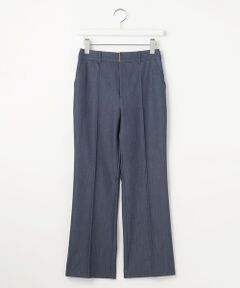 L size ONWARD(大きいサイズ) / エルサイズオンワード その他パンツ | 褒めらレディストレッチ セミフレア テーパードパンツ