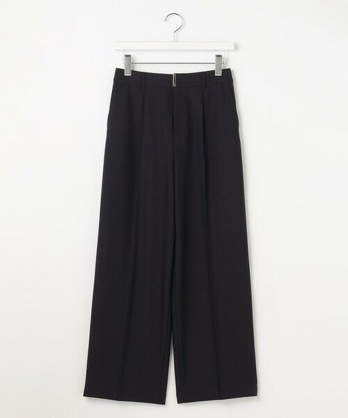 L size ONWARD(大きいサイズ) / エルサイズオンワード その他パンツ | 褒めらレディストレッチ ワイドパンツ（ネイビー）