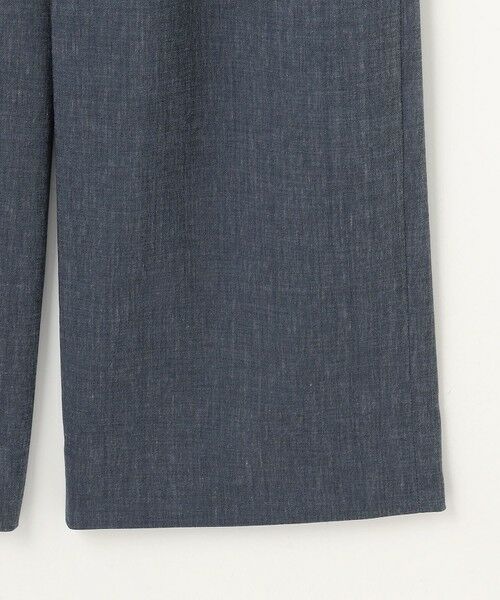 L size ONWARD(大きいサイズ) / エルサイズオンワード その他パンツ | 【セットアップ対応】ソフトリネンダンガリーワイド パンツ | 詳細5