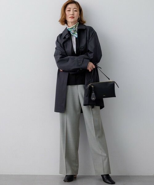 L size ONWARD(大きいサイズ) / エルサイズオンワード その他パンツ | TWギャバジン ワイドパンツ | 詳細8