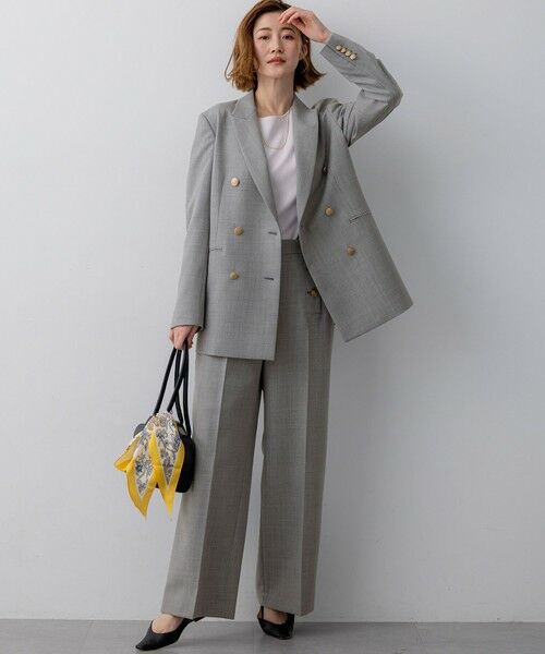 L size ONWARD(大きいサイズ) / エルサイズオンワード その他パンツ | 【VERY・Oggi掲載】TWギャバジン ワイドパンツ | 詳細5