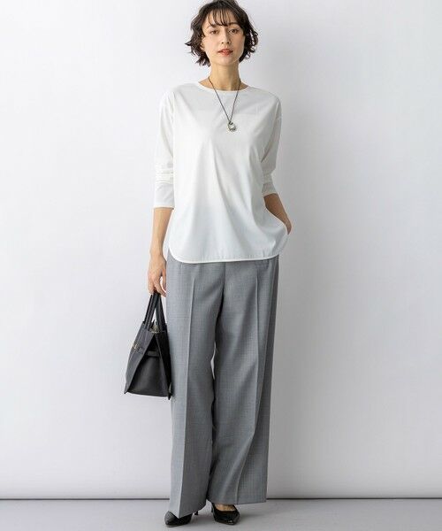 L size ONWARD(大きいサイズ) / エルサイズオンワード その他パンツ | 【VERY・Oggi掲載】TWギャバジン ワイドパンツ | 詳細14