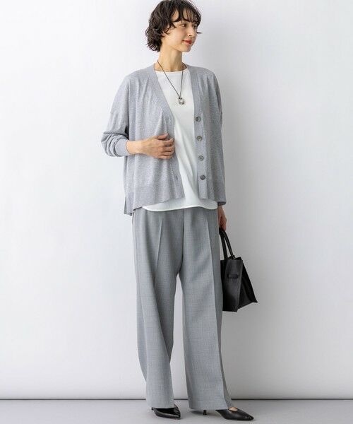 L size ONWARD(大きいサイズ) / エルサイズオンワード その他パンツ | 【VERY・Oggi掲載】TWギャバジン ワイドパンツ | 詳細15