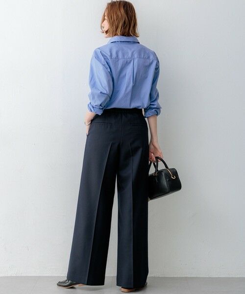 L size ONWARD(大きいサイズ) / エルサイズオンワード その他パンツ | 【VERY・Oggi掲載】TWギャバジン ワイドパンツ | 詳細22