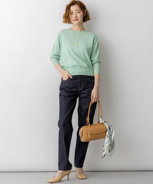 L size ONWARD(大きいサイズ) / エルサイズオンワード デニムパンツ | 23区DENIM ストレートフィット デニムパンツ | 詳細28