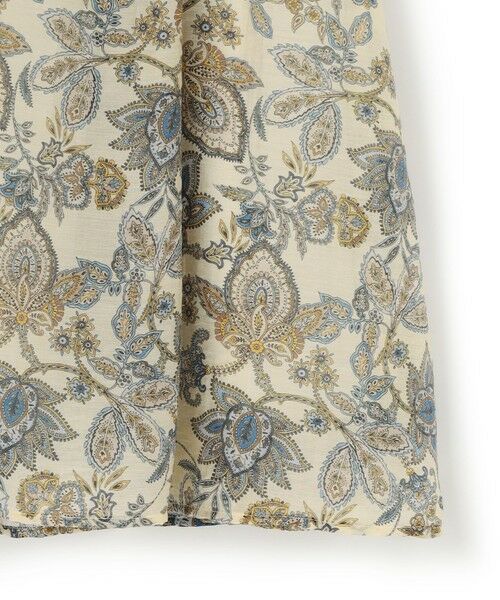 L size ONWARD(大きいサイズ) / エルサイズオンワード ミニ・ひざ丈スカート | Ericaキャラコ ペイズリープリント フレア スカート | 詳細11