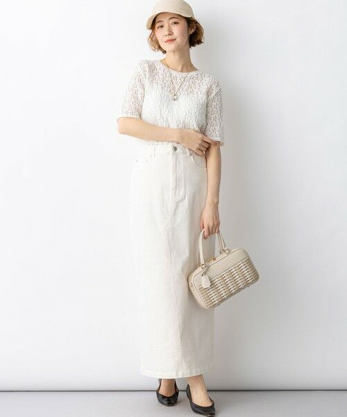 L size ONWARD(大きいサイズ) / エルサイズオンワード デニムスカート | 23区DENIM Iライン デニムスカート | 詳細4