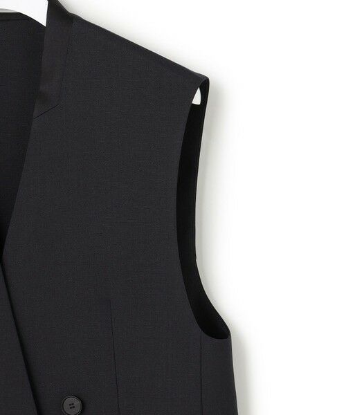 L size ONWARD(大きいサイズ) / エルサイズオンワード ベスト | ハイツイストダブルクロス ノーカラージレ | 詳細11