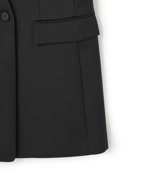 L size ONWARD(大きいサイズ) / エルサイズオンワード ベスト | ハイツイストダブルクロス ノーカラージレ | 詳細12