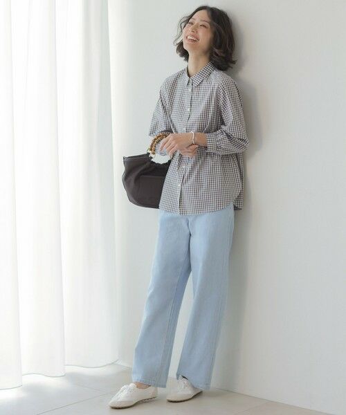 L size ONWARD(大きいサイズ) / エルサイズオンワード シャツ・ブラウス | 【WEB限定カラーあり】コンパクトエステネージュ シャーリング シャツ ブラウス | 詳細26