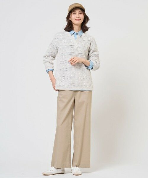 L size ONWARD(大きいサイズ) / エルサイズオンワード シャツ・ブラウス | コットンリネン 7oz デニム シャツ | 詳細3