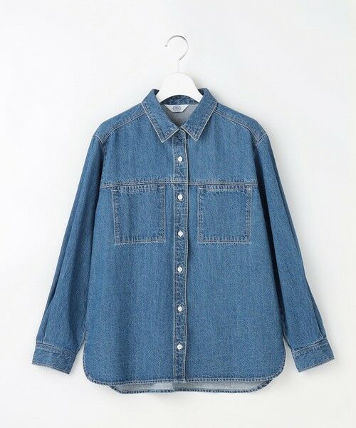 L size ONWARD(大きいサイズ) / エルサイズオンワード シャツ・ブラウス | コットンリネン 7oz デニム シャツ | 詳細10