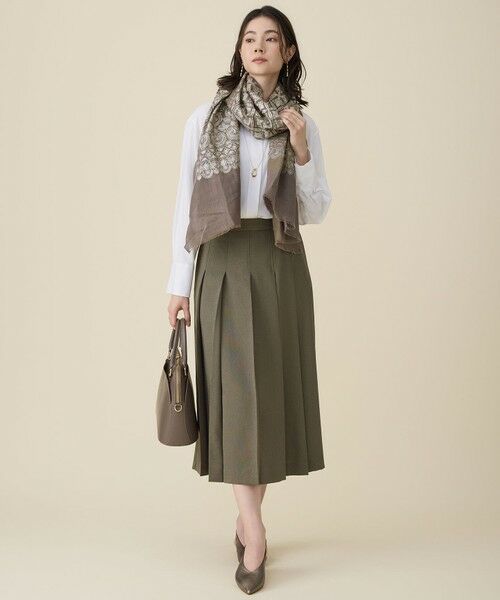 L size ONWARD(大きいサイズ) / エルサイズオンワード シャツ・ブラウス | 【着回し力抜群・レイヤードにも】ドレープブロード シャツブラウス | 詳細2