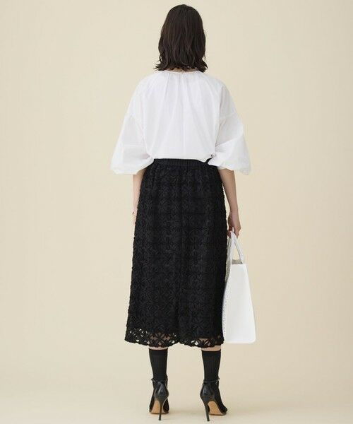 L size ONWARD(大きいサイズ) / エルサイズオンワード シャツ・ブラウス | 【SHIHOさん着用】ボリュームスリーブ ブラウス | 詳細4