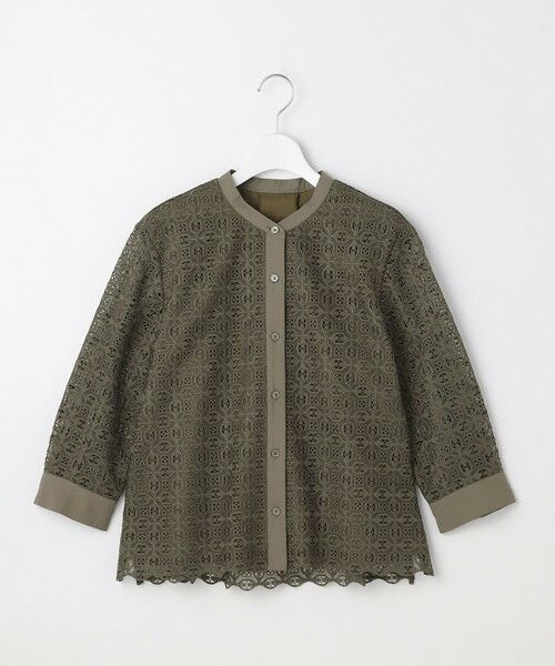 L size ONWARD(大きいサイズ) / エルサイズオンワード シャツ・ブラウス | 【カタログ掲載】ジオメトリックレース ブラウス | 詳細5