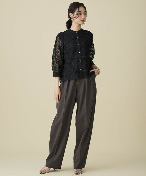 L size ONWARD(大きいサイズ) / エルサイズオンワード シャツ・ブラウス | 【カタログ掲載】ジオメトリックレース ブラウス | 詳細21