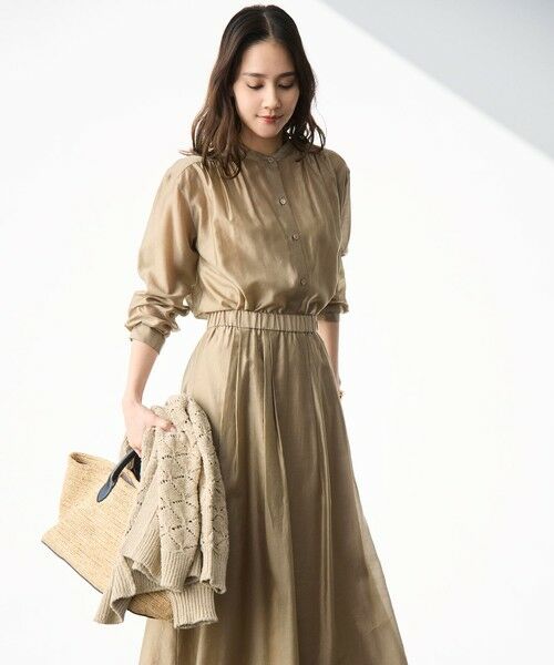 L size ONWARD(大きいサイズ) / エルサイズオンワード シャツ・ブラウス | エアリーローンプレーン ブラウス | 詳細1