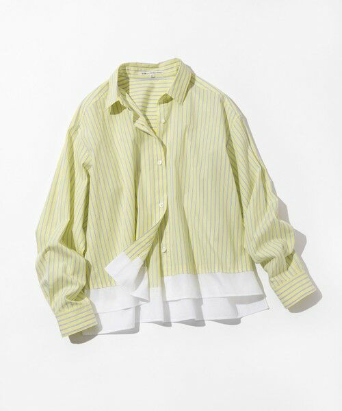 L size ONWARD(大きいサイズ) / エルサイズオンワード シャツ・ブラウス | 【Oggi掲載】CANCLINI レギュラーカラー ストライプ クロップドシャツ | 詳細14