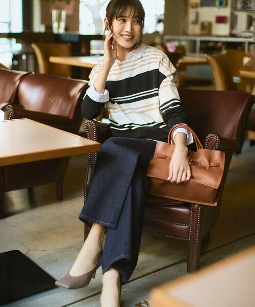 L size ONWARD(大きいサイズ) / エルサイズオンワード シャツ・ブラウス | 【Oggi掲載・見上愛さん着用】CANCLINI シャーティング ルーズフィットシャツ | 詳細6