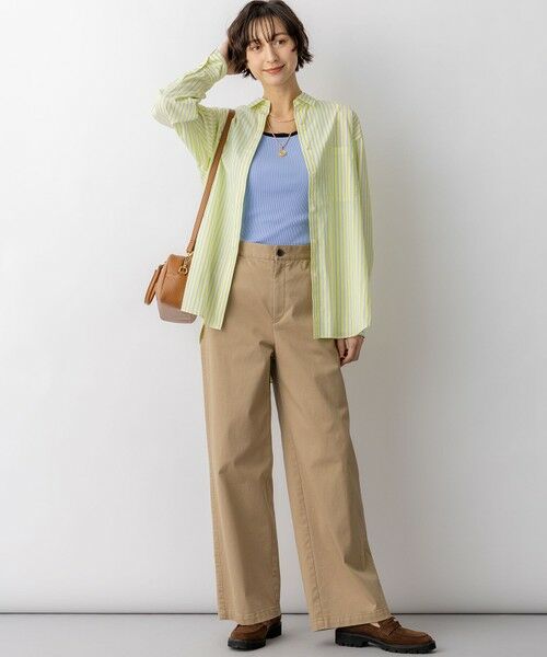 L size ONWARD(大きいサイズ) / エルサイズオンワード シャツ・ブラウス | 【Oggi掲載・見上愛さん着用】CANCLINI シャーティング ルーズフィットシャツ | 詳細20