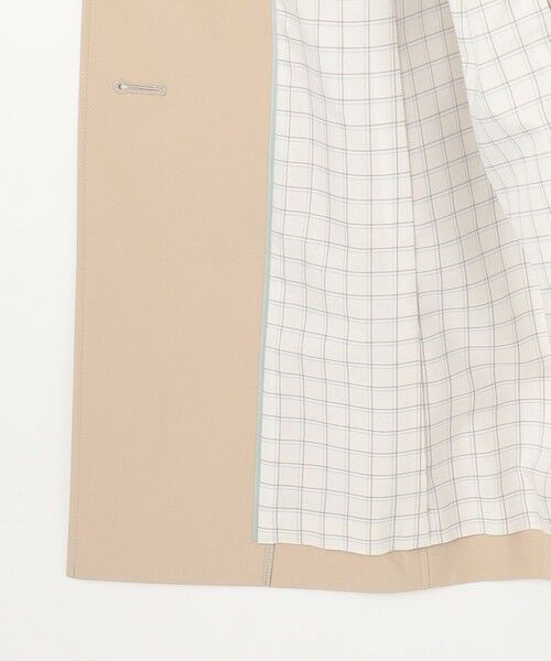 L size ONWARD(大きいサイズ) / エルサイズオンワード ステンカラーコート | 【春のマストアイテム】ドライストレッチ ロング ステンカラー コート | 詳細9