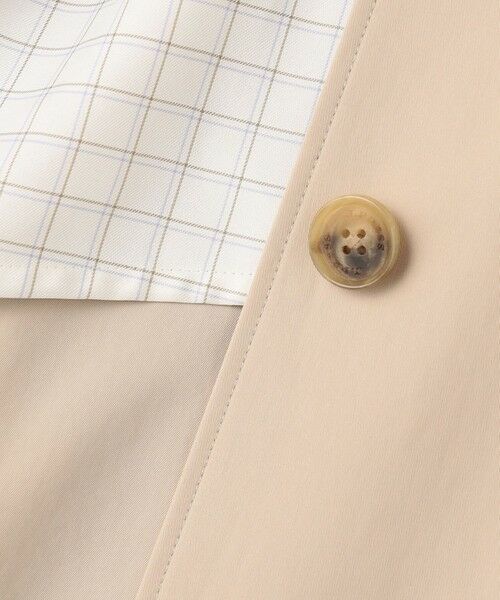 L size ONWARD(大きいサイズ) / エルサイズオンワード ステンカラーコート | 【春のマストアイテム】ドライストレッチ ロング ステンカラー コート | 詳細10