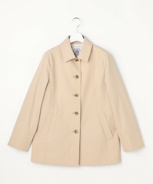 L size ONWARD(大きいサイズ) / エルサイズオンワード ステンカラーコート | 【春のマストアイテム】ドライストレッチ ショート ステンカラー コート | 詳細5