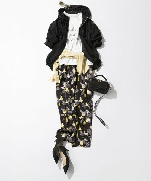 L size ONWARD(大きいサイズ) / エルサイズオンワード その他アウター | 2WAY ストレッチタフタ ボリュームスリーブブルゾン | 詳細5