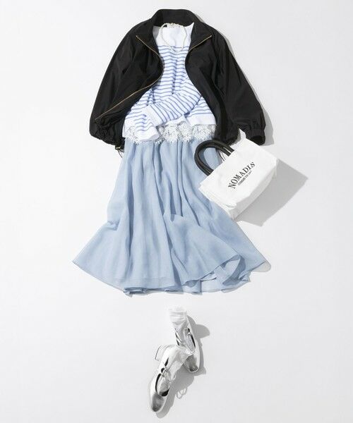 L size ONWARD(大きいサイズ) / エルサイズオンワード その他アウター | 2WAY ストレッチタフタ ボリュームスリーブブルゾン | 詳細7