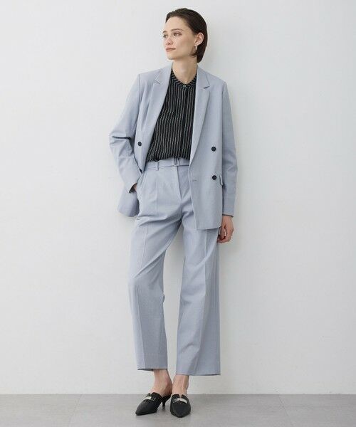 L size ONWARD(大きいサイズ) / エルサイズオンワード テーラードジャケット | LooseWeave ダブルブレストジャケット | 詳細14