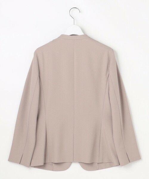 L size ONWARD(大きいサイズ) / エルサイズオンワード ノーカラージャケット | スマートビューティストレッチカラーレス ジャケット | 詳細9