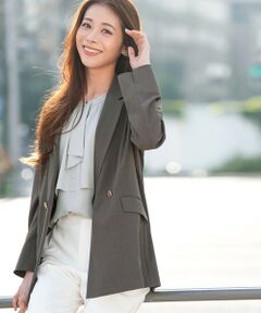 L size ONWARD(大きいサイズ) / エルサイズオンワード テーラードジャケット | 【BAILA掲載】スマートビューティストレッチテーラード ジャケット