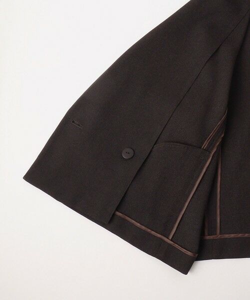 L size ONWARD(大きいサイズ) / エルサイズオンワード テーラードジャケット | 【カタログ掲載・人気素材・セットアップ対応】リネンライクシンセティックショート ジャケット | 詳細17