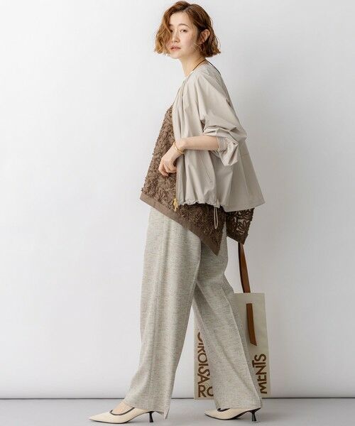 L size ONWARD(大きいサイズ) / エルサイズオンワード その他アウター | 2WAYストレッチタフタ ギャザーブルゾン | 詳細7