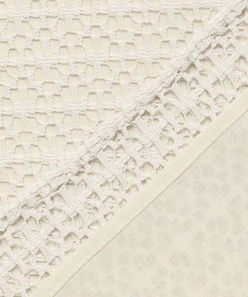 L size ONWARD(大きいサイズ) / エルサイズオンワード カットソー | レースジャージー バンドカラー カットソー | 詳細12