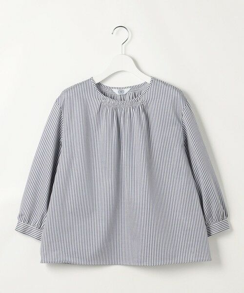 L size ONWARD(大きいサイズ) / エルサイズオンワード カットソー | ストライプジャカード ラウンドネック カットソー | 詳細16