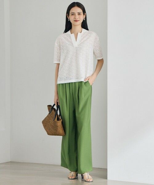 L size ONWARD(大きいサイズ) / エルサイズオンワード タンクトップ | 【SHIHOさん着用・昨年ご好評素材・新型登場】スーピマスムーススリム タンクトップ | 詳細11