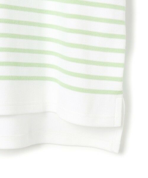 L size ONWARD(大きいサイズ) / エルサイズオンワード カットソー | Armor-lux パネルボーダー クロップド カットソー | 詳細23