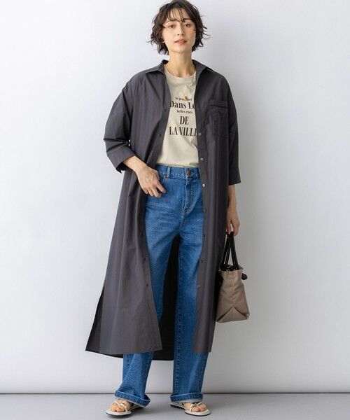 L size ONWARD(大きいサイズ) / エルサイズオンワード カットソー | シャツテール ロゴTEE | 詳細12