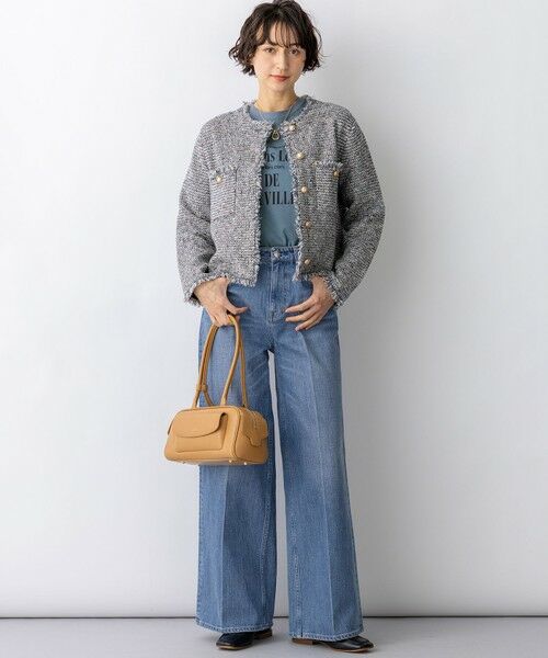 L size ONWARD(大きいサイズ) / エルサイズオンワード カットソー | シャツテール ロゴTEE | 詳細15