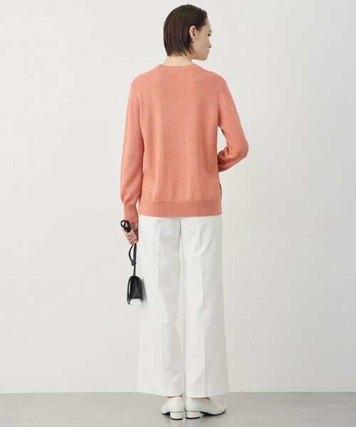 L size ONWARD(大きいサイズ) / エルサイズオンワード ニット・セーター | グロッシーペーパーブレンド クルーネックプルオーバー | 詳細6