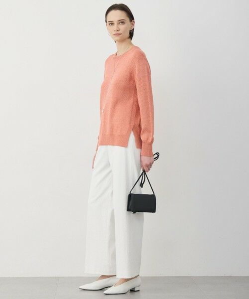 L size ONWARD(大きいサイズ) / エルサイズオンワード ニット・セーター | グロッシーペーパーブレンド クルーネックプルオーバー | 詳細5