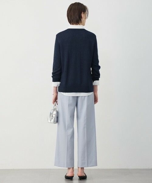 L size ONWARD(大きいサイズ) / エルサイズオンワード ニット・セーター | グロッシーペーパーブレンド クルーネックプルオーバー | 詳細27