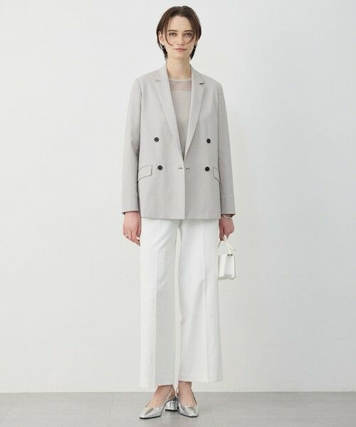 L size ONWARD(大きいサイズ) / エルサイズオンワード ニット・セーター | パネルパターンメッシュ ニットプルオーバー | 詳細4