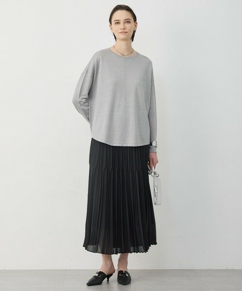 L size ONWARD(大きいサイズ) / エルサイズオンワード ニット・セーター | リネンレーヨンハイゲージ プルオーバーニット | 詳細11