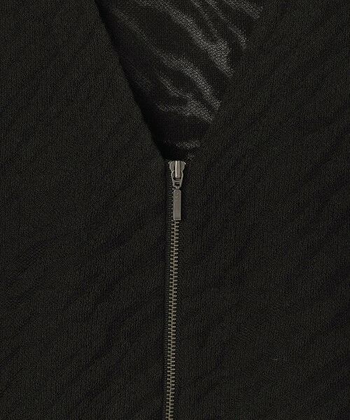 L size ONWARD(大きいサイズ) / エルサイズオンワード ブルゾン | シアージャカード ニットブルゾン | 詳細14