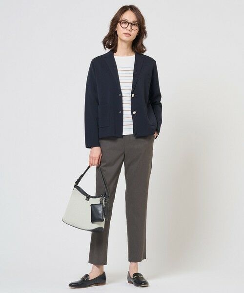 L size ONWARD(大きいサイズ) / エルサイズオンワード カーディガン・ボレロ | 【昨年ご好評・オンオフ使える・冷房対策に】Cotton Acetate ニット ジャケット | 詳細12