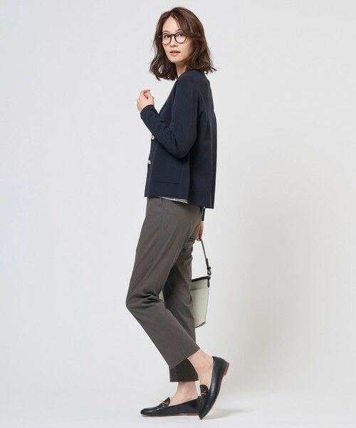 L size ONWARD(大きいサイズ) / エルサイズオンワード カーディガン・ボレロ | 【昨年ご好評・オンオフ使える・冷房対策に】Cotton Acetate ニット ジャケット | 詳細13