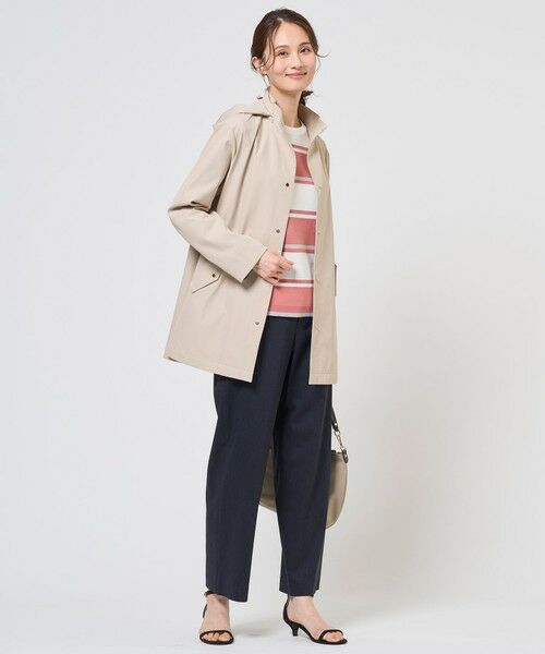 L size ONWARD(大きいサイズ) / エルサイズオンワード ニット・セーター | Cotton Acetate ブロッキング ボーダー ニット | 詳細2